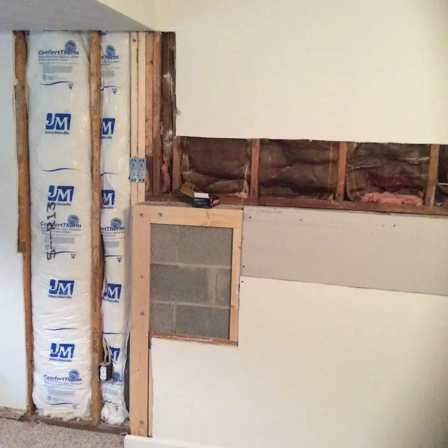 Wall insulation replacement during Structural Drying in Morgan City